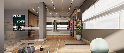 Espaço Fitness com espaço funcional