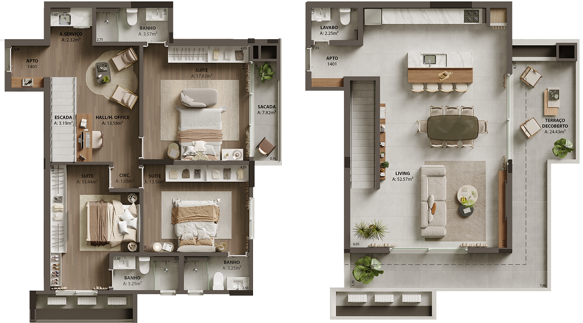 Duplex - Apartamento 1401