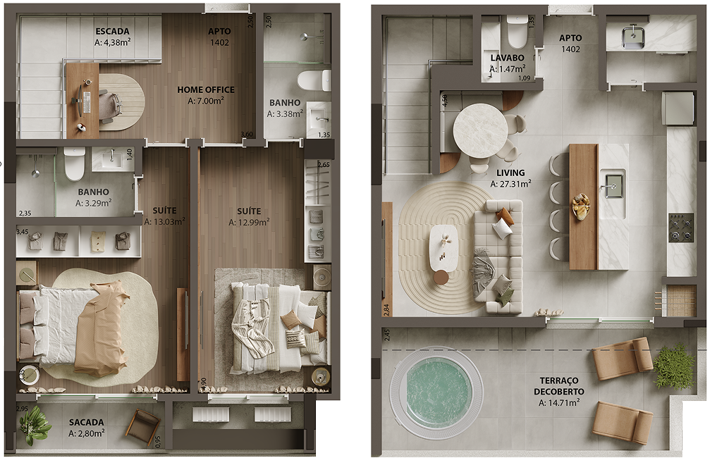 Duplex - Apartamento 1402