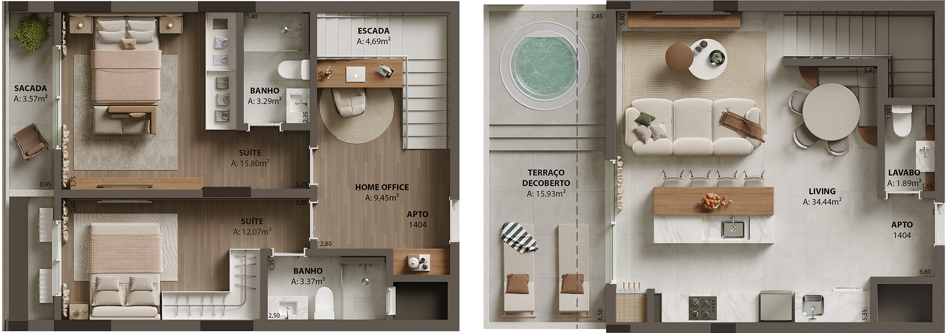 Duplex - Apartamento 1404