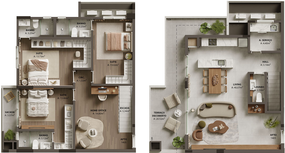 Duplex - Apartamento 1405