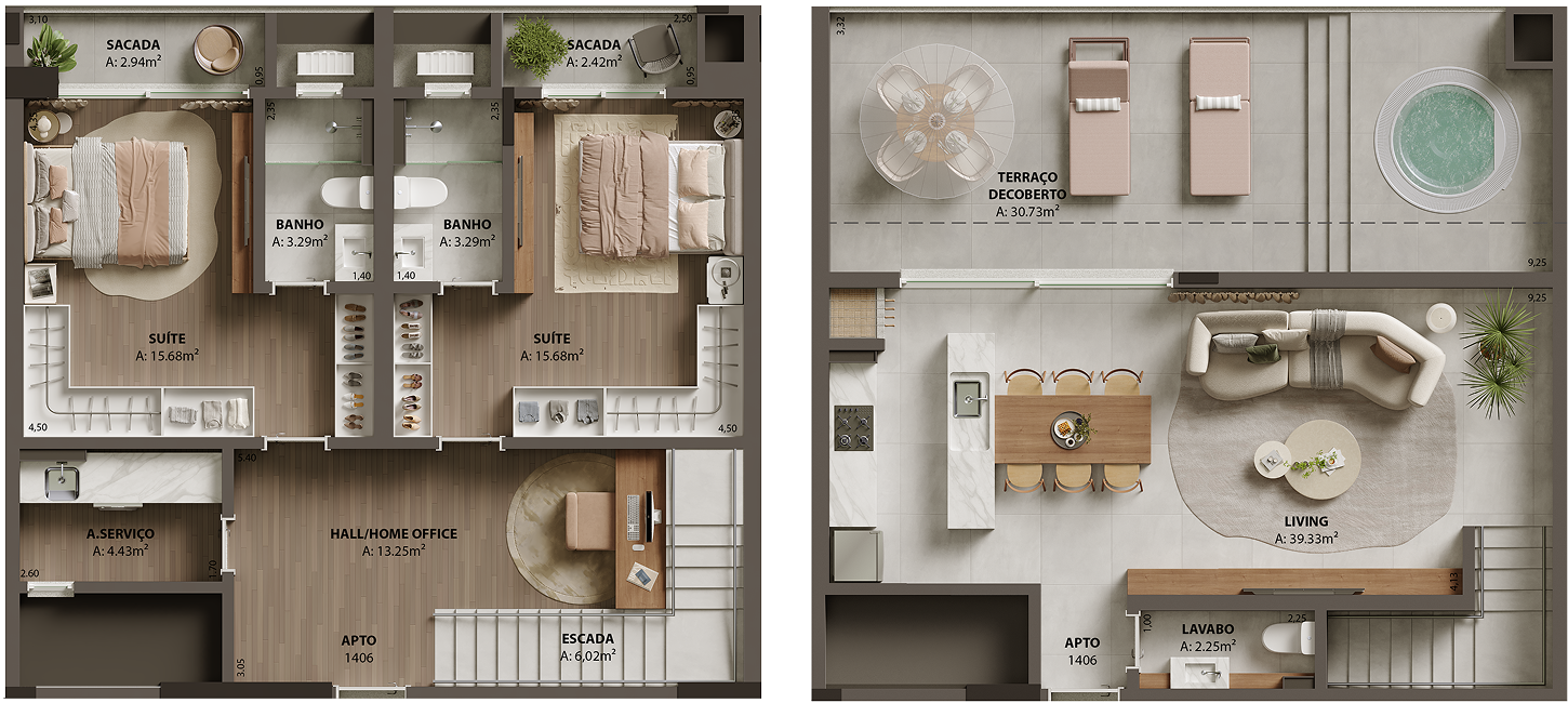Duplex - Apartamento 1406