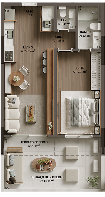 Garden - Apartamento 102