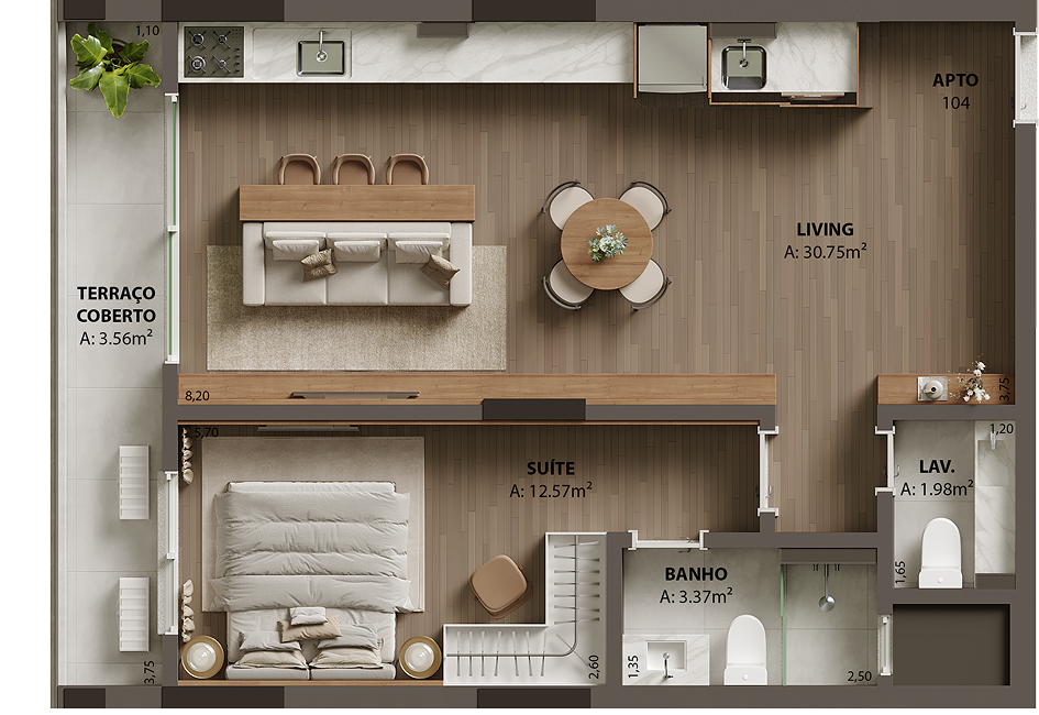 Garden - Apartamento 104